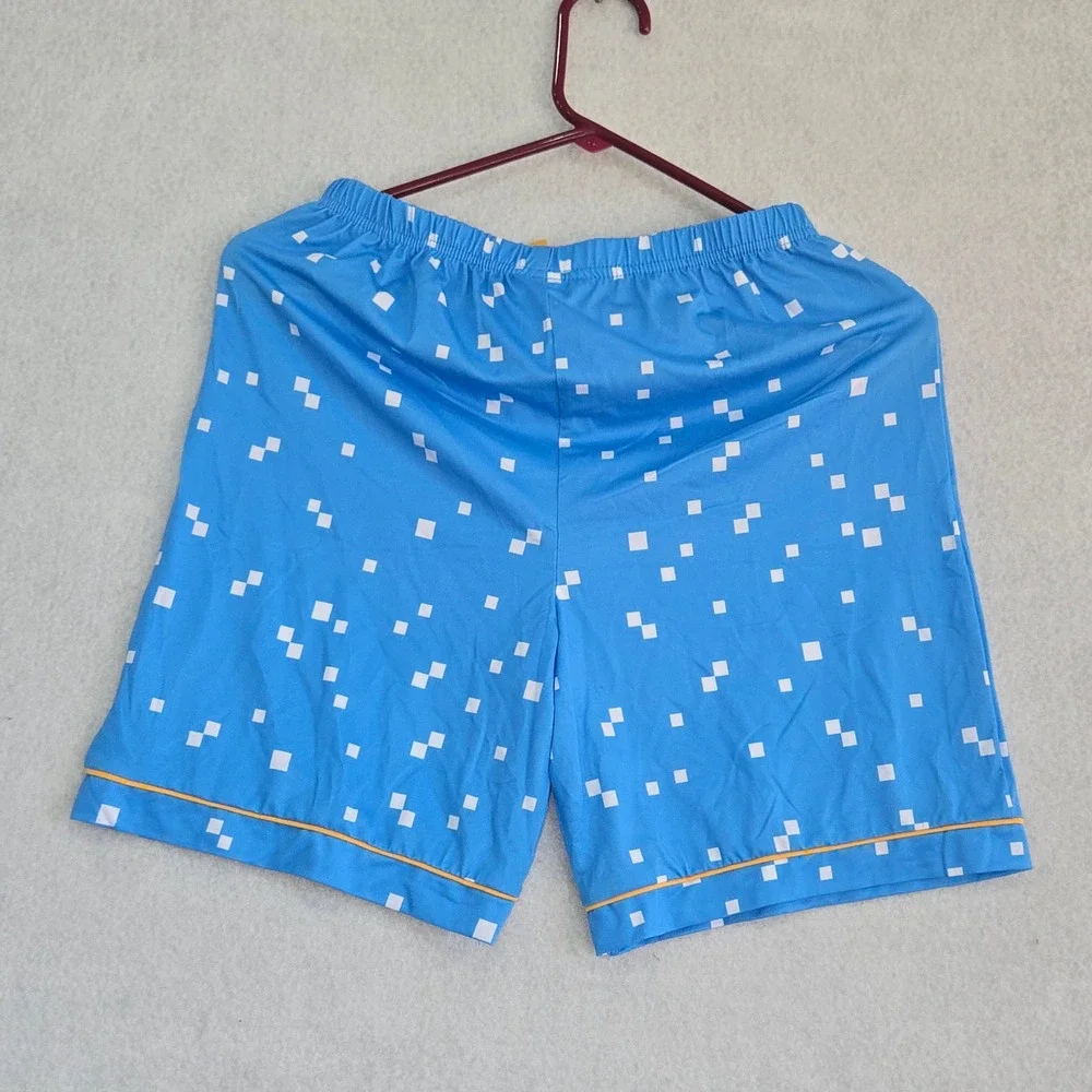 Sonic The Hedgehog Boys Pajama Set Blue Sonic Knuckles Tails Size M 10/12 SEGA